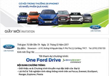 Cần Thơ Ford tổ chức chương trình One Ford Drive