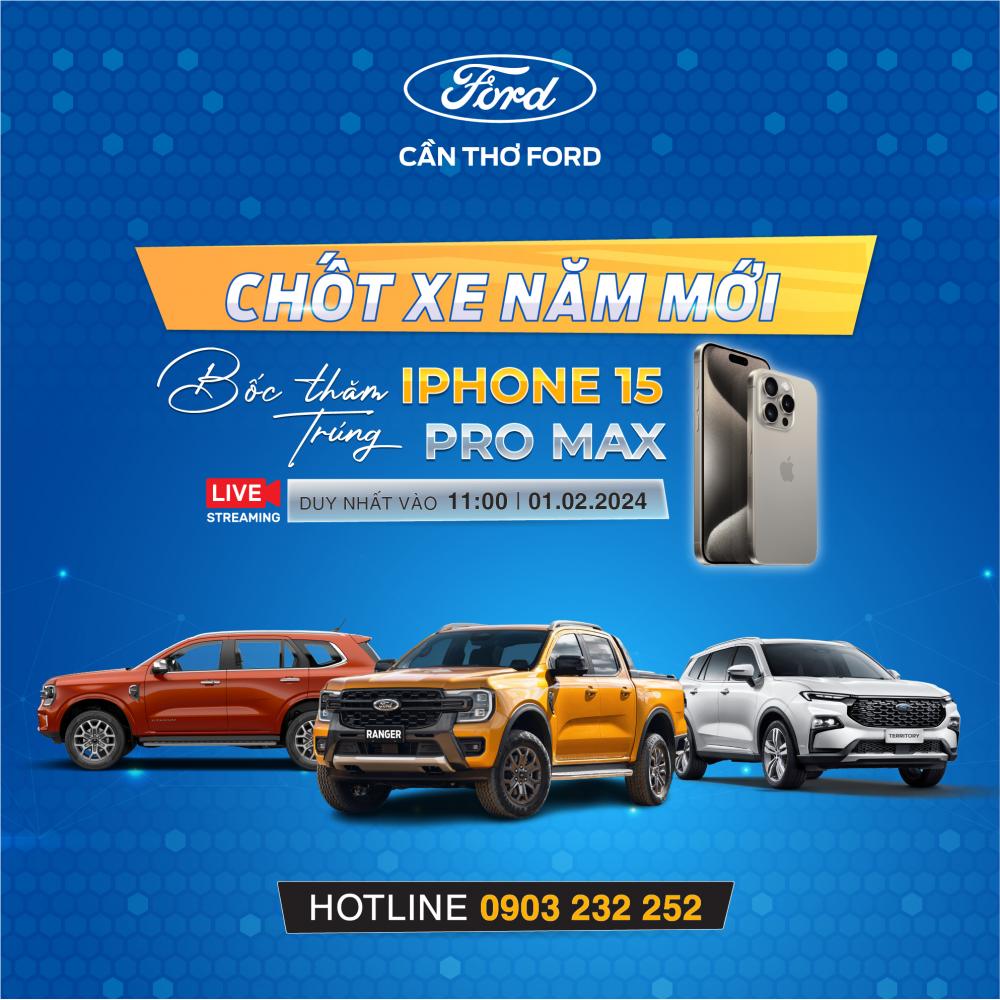 CHỐT XE NĂM MỚI - TRÚNG NGAY IPHONE 15 PROMAX