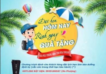 Đặt hẹn hôm nay rinh ngay quà tặng