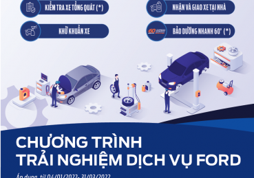 KHUYẾN MÃI DỊCH VỤ SỬA CHỮA BẢO DƯỠNG CẦN THƠ FORD QUÝ 1/2022