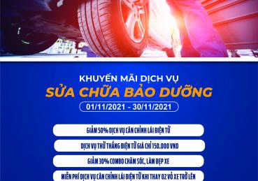KHUYẾN MÃI DỊCH VỤ SỬA CHỮA BẢO DƯỠNG CẦN THƠ FORD THÁNG 11/2021