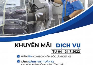 KHUYẾN MÃI DỊCH VỤ SỬA CHỮA BẢO DƯỠNG THÁNG 7.2022