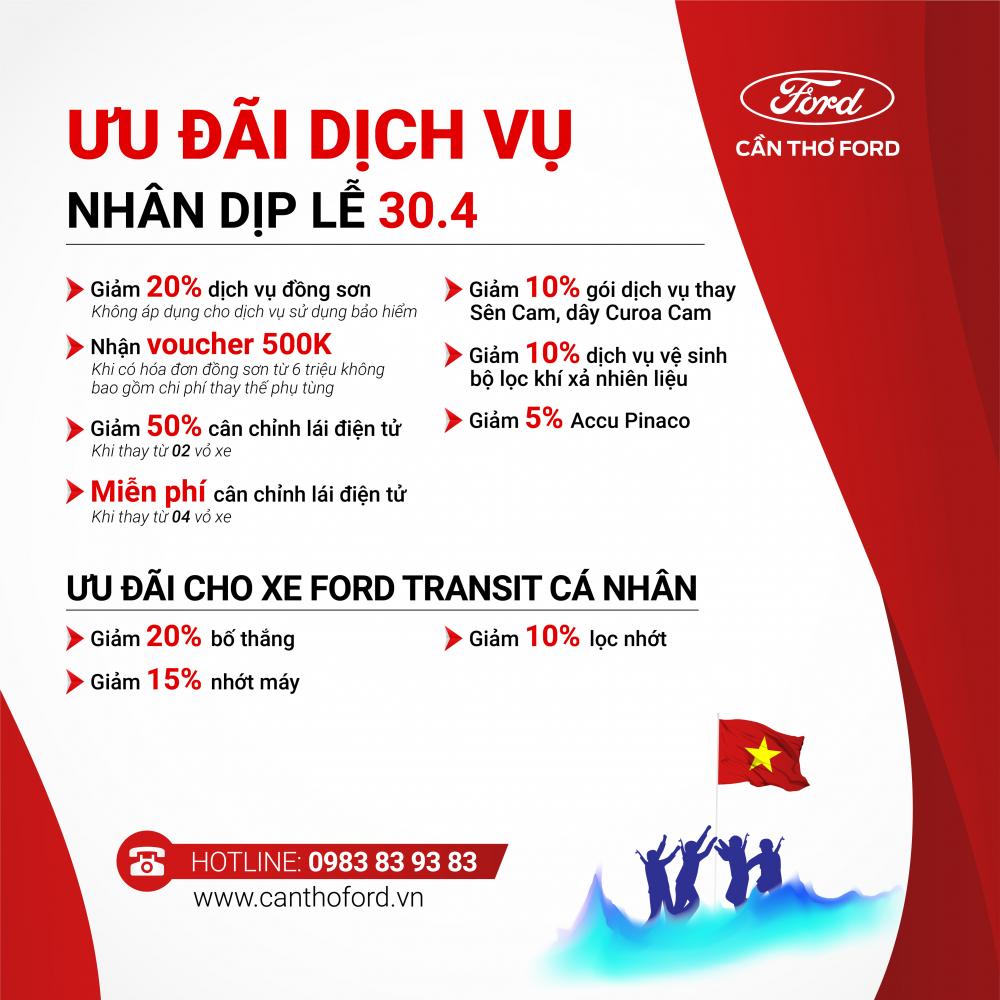 KHUYẾN MÃI DỊCH VỤ THÁNG 04 TẠI CẦN THƠ FORD