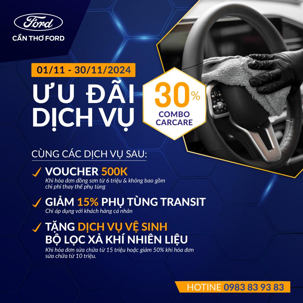 KHUYẾN MÃI DỊCH VỤ THÁNG 11 TẠI CẦN THƠ FORD