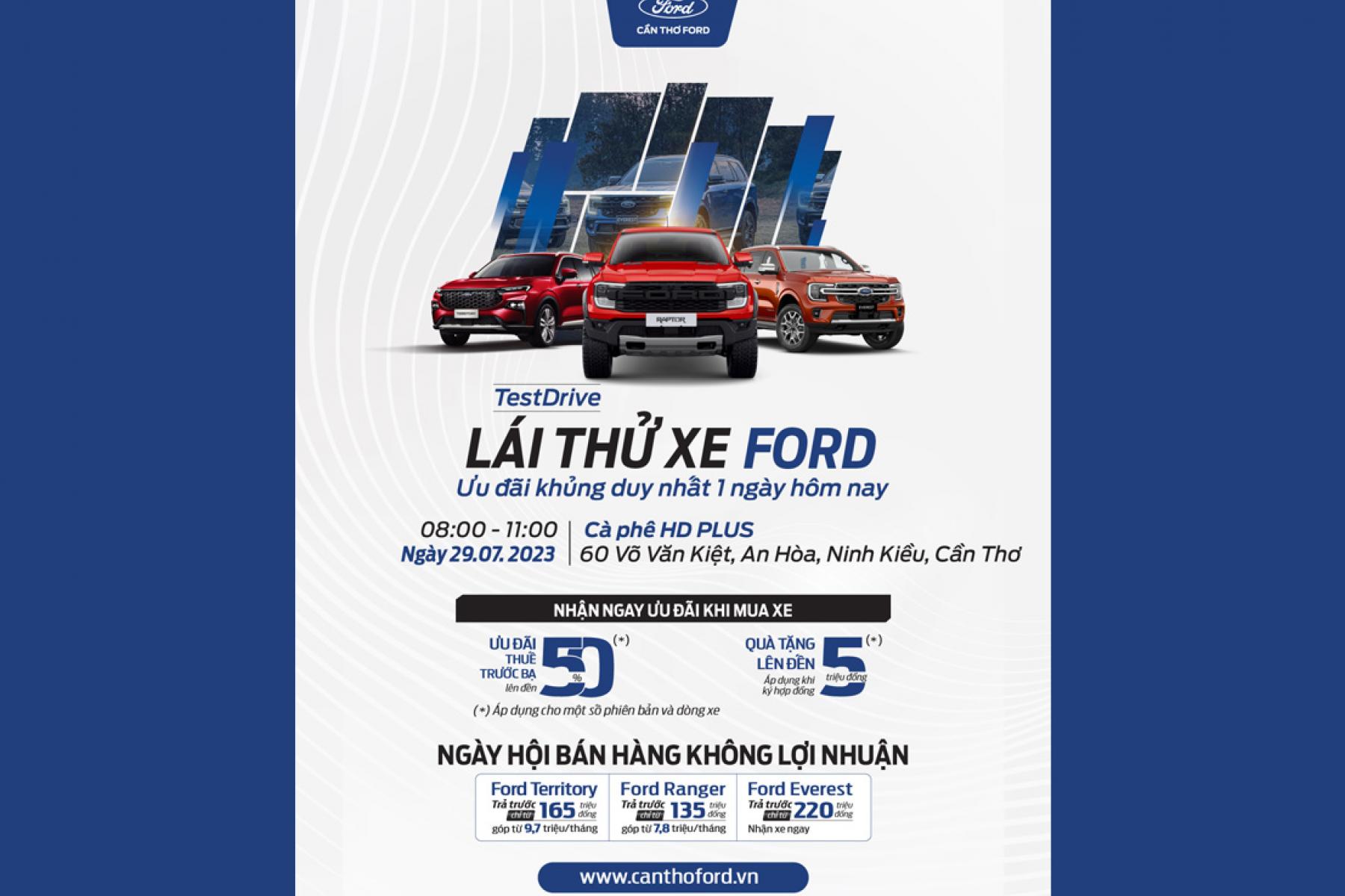 LÁI THỬ HÔM NAY - NHẬN QUÀ LIỀN TAY
