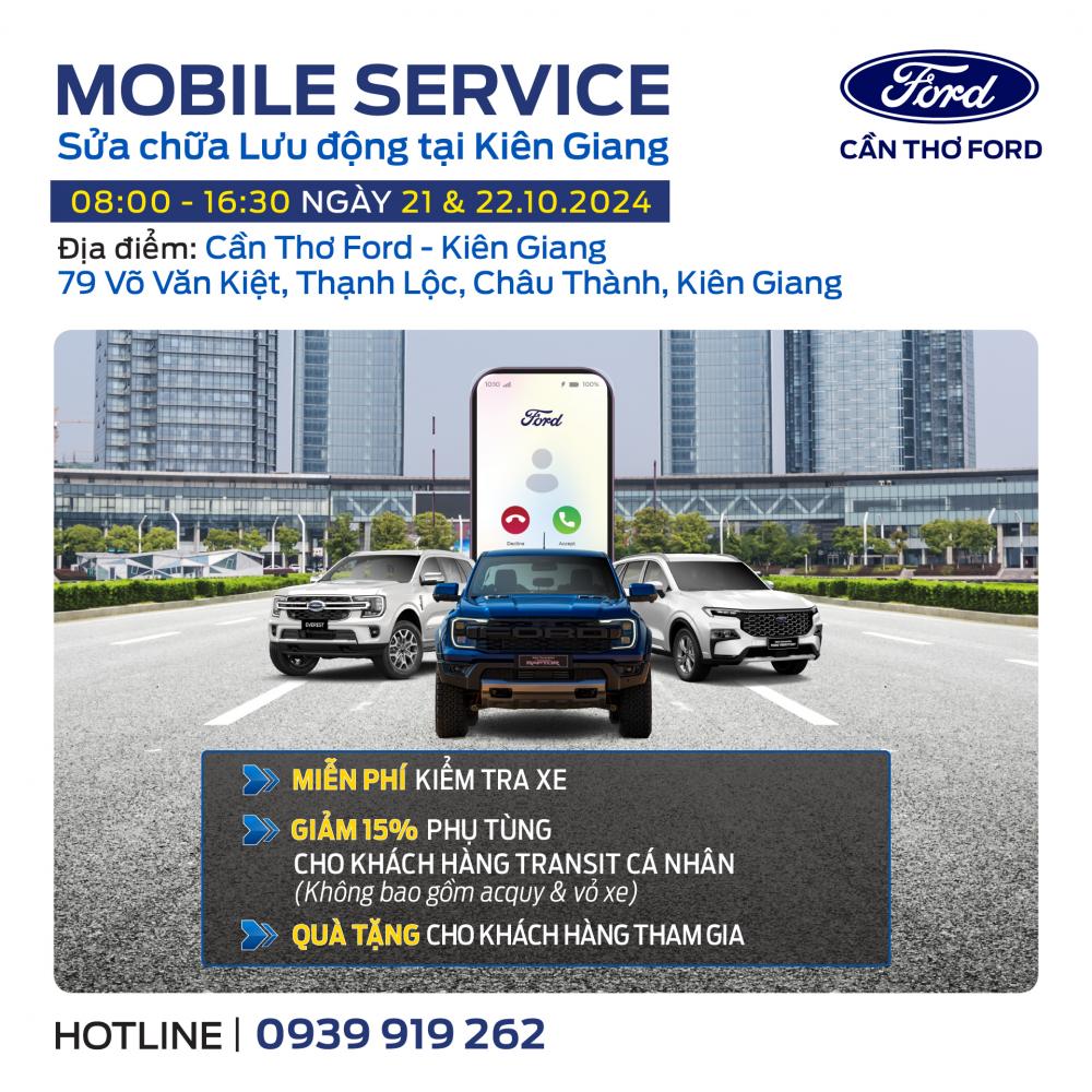 MOBILE SERVICE CỦA CẦN THƠ FORD TẠI KIÊN GIANG
