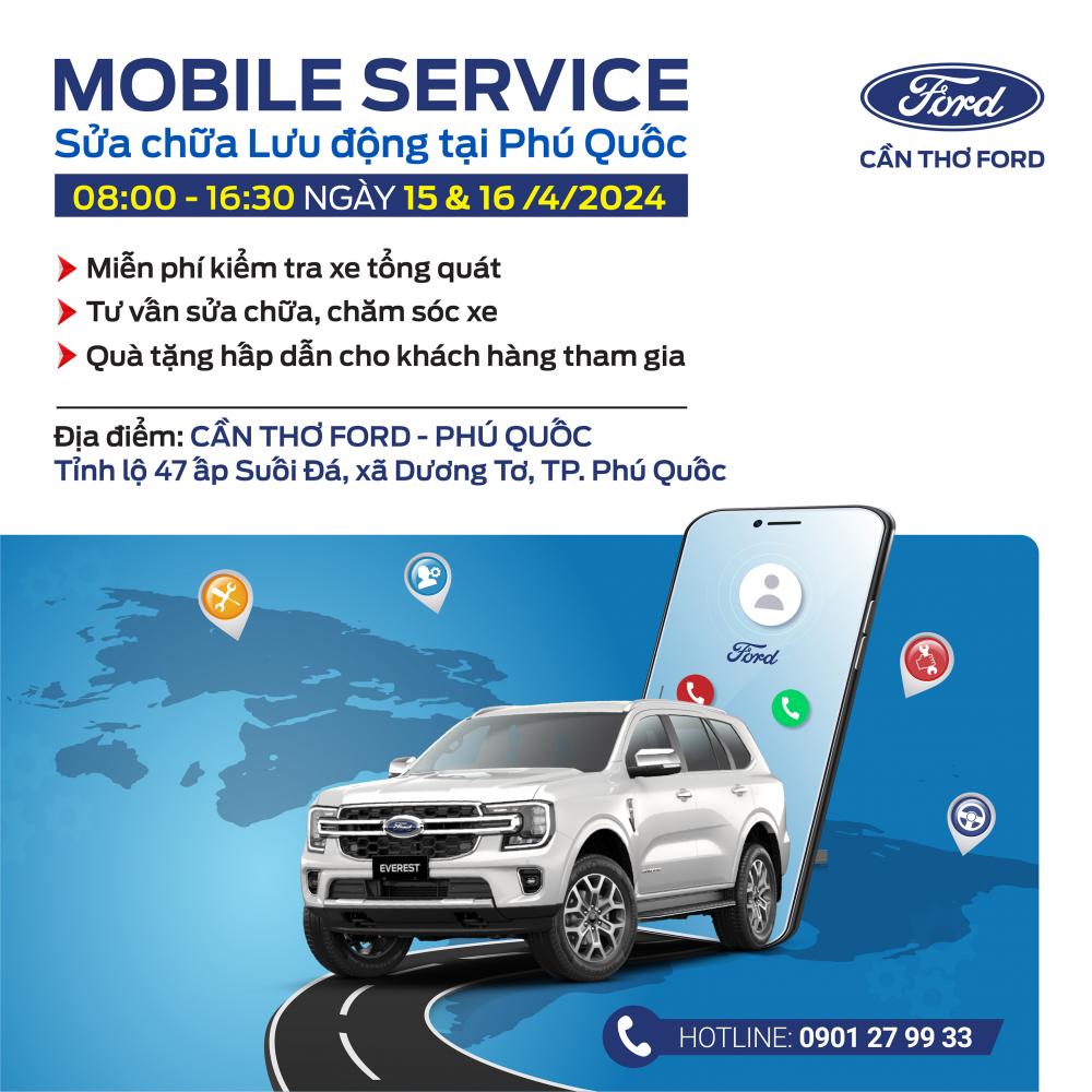 MOBILE SERVICE CỦA CẦN THƠ FORD TẠI TP. PHÚ QUỐC