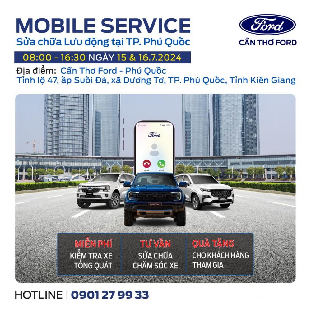 MOBILE SERVICE CỦA CẦN THƠ FORD TẠI TP. PHÚ QUỐC
