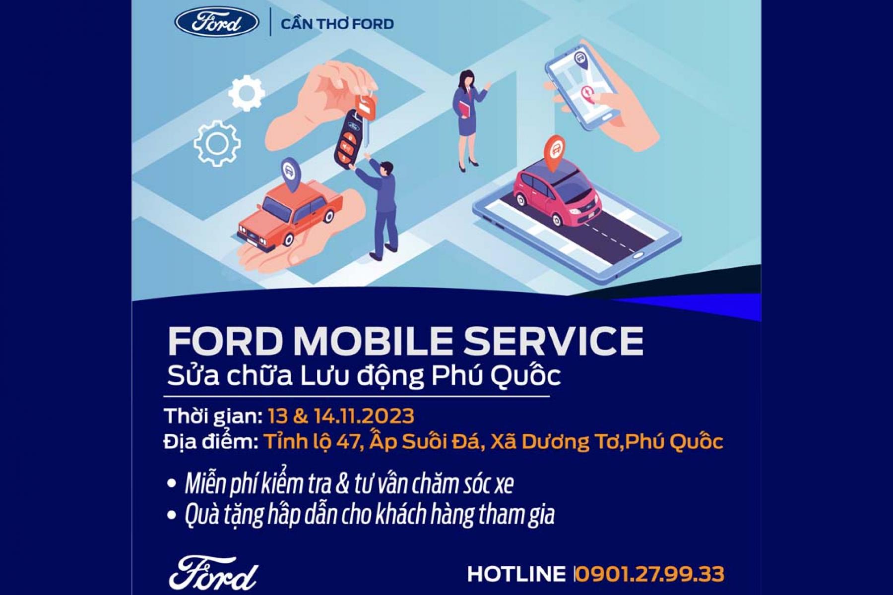 MOBILE SERVICE CỦA CẦN THƠ FORD TẠI TP. PHÚ QUỐC 