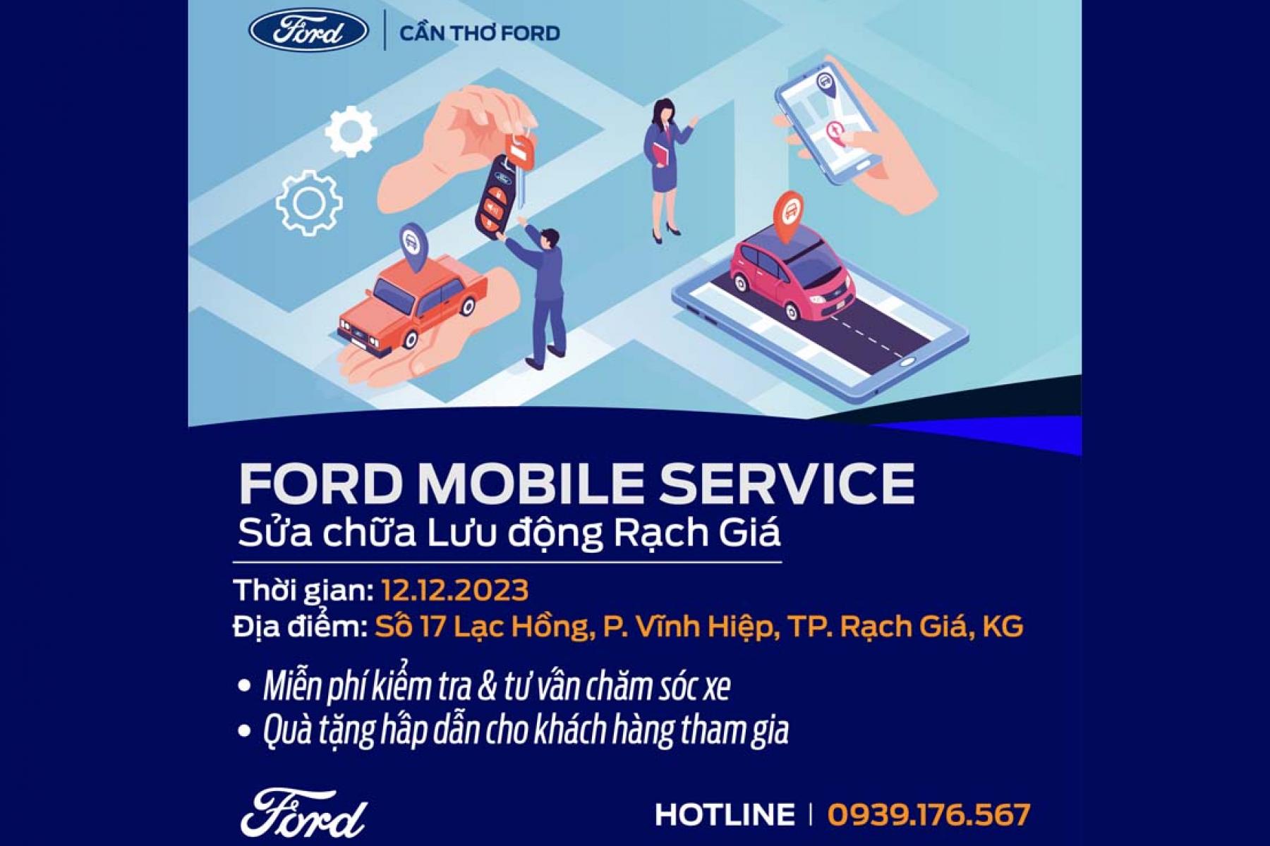 MOBILE SERVICE CỦA CẦN THƠ FORD TẠI TP. RẠCH GIÁ