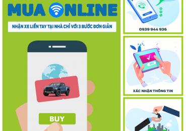 HƯỚNG DẪN CÁC BƯỚC MUA XE ONLINE