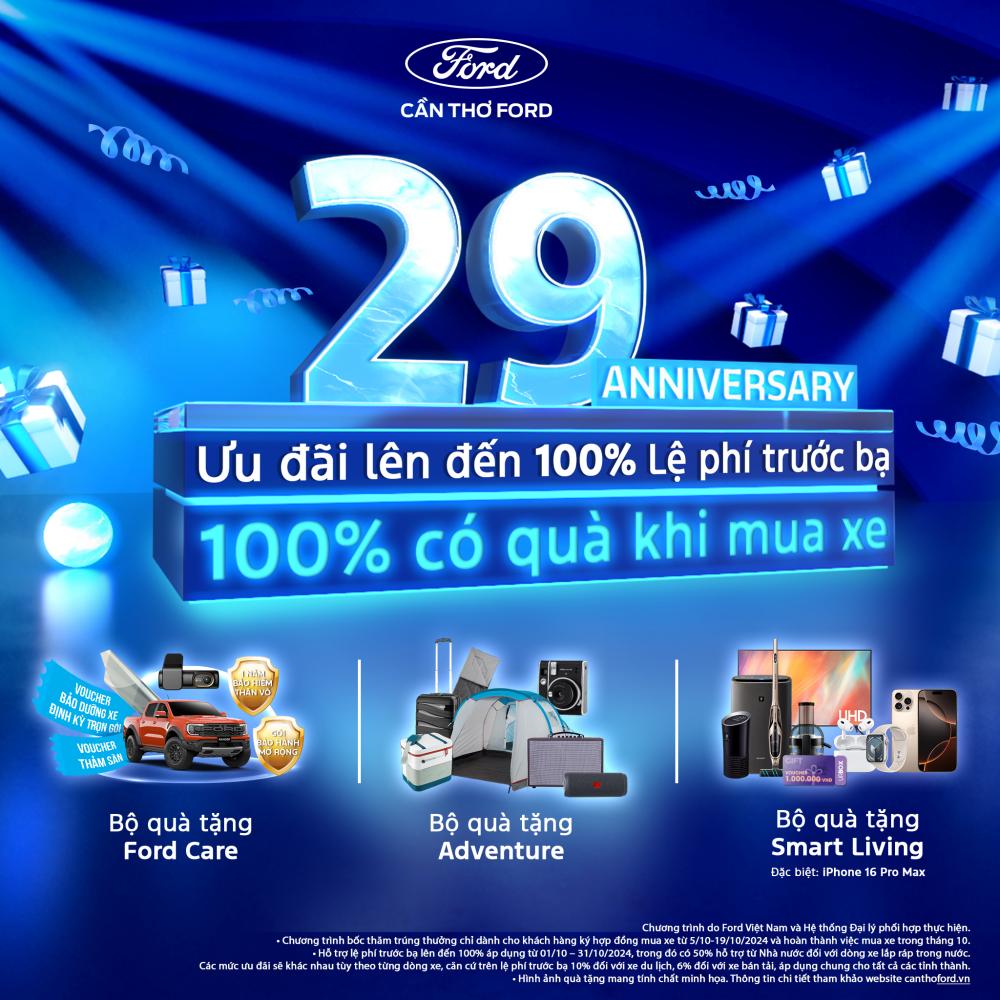 MỪNG FORD 29 NĂM TẠI VIỆT NAM - MUA XE LÀ CÓ QUÀ