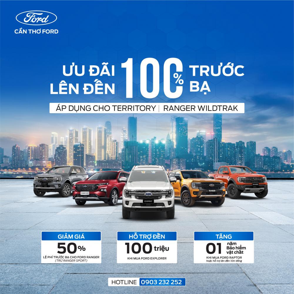 SỞ HỮU XẾ SANG VỚI ƯU ĐÃI 100% PHÍ TRƯỚC BẠ