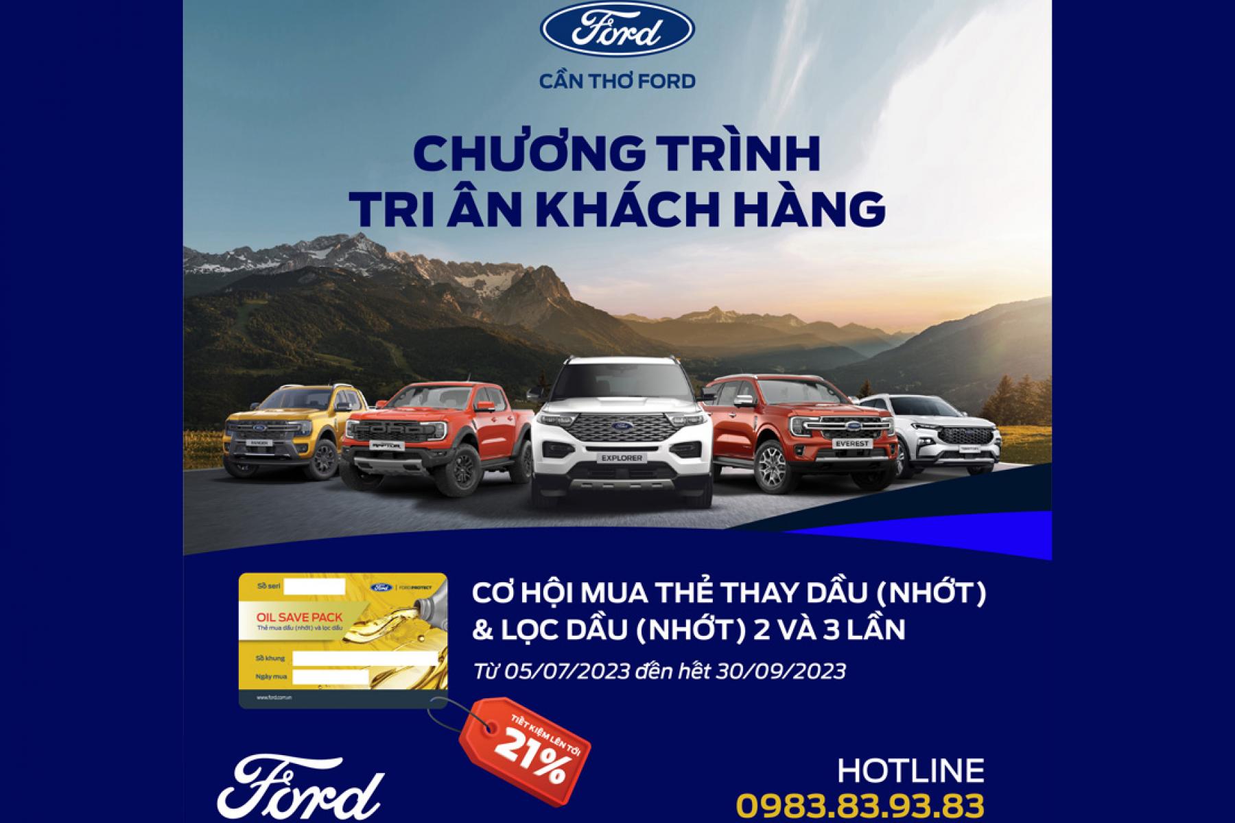 TẤM THẺ QUYỀN NĂNG GIÚP CHỦ XE FORD TIẾT KIỆM CHI PHÍ