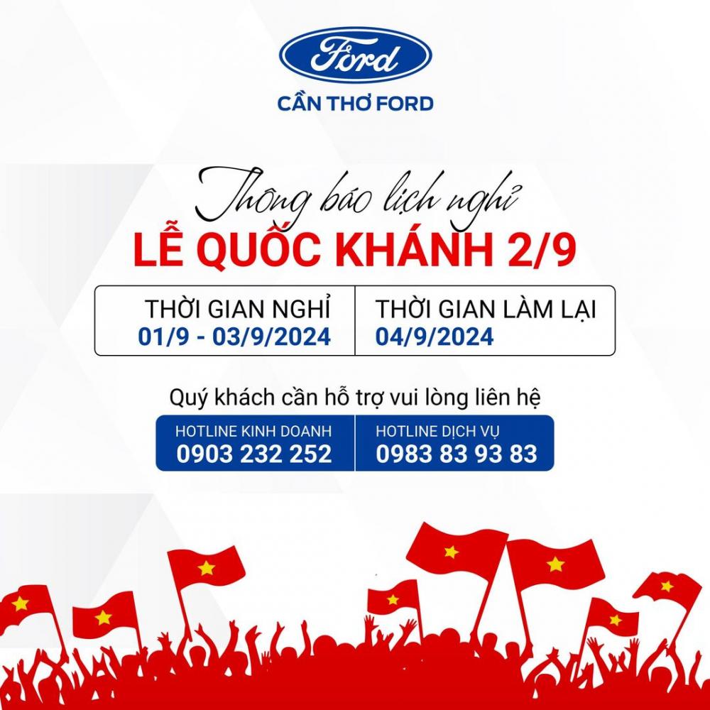 THÔNG BÁO NGHỈ LỄ 2/9