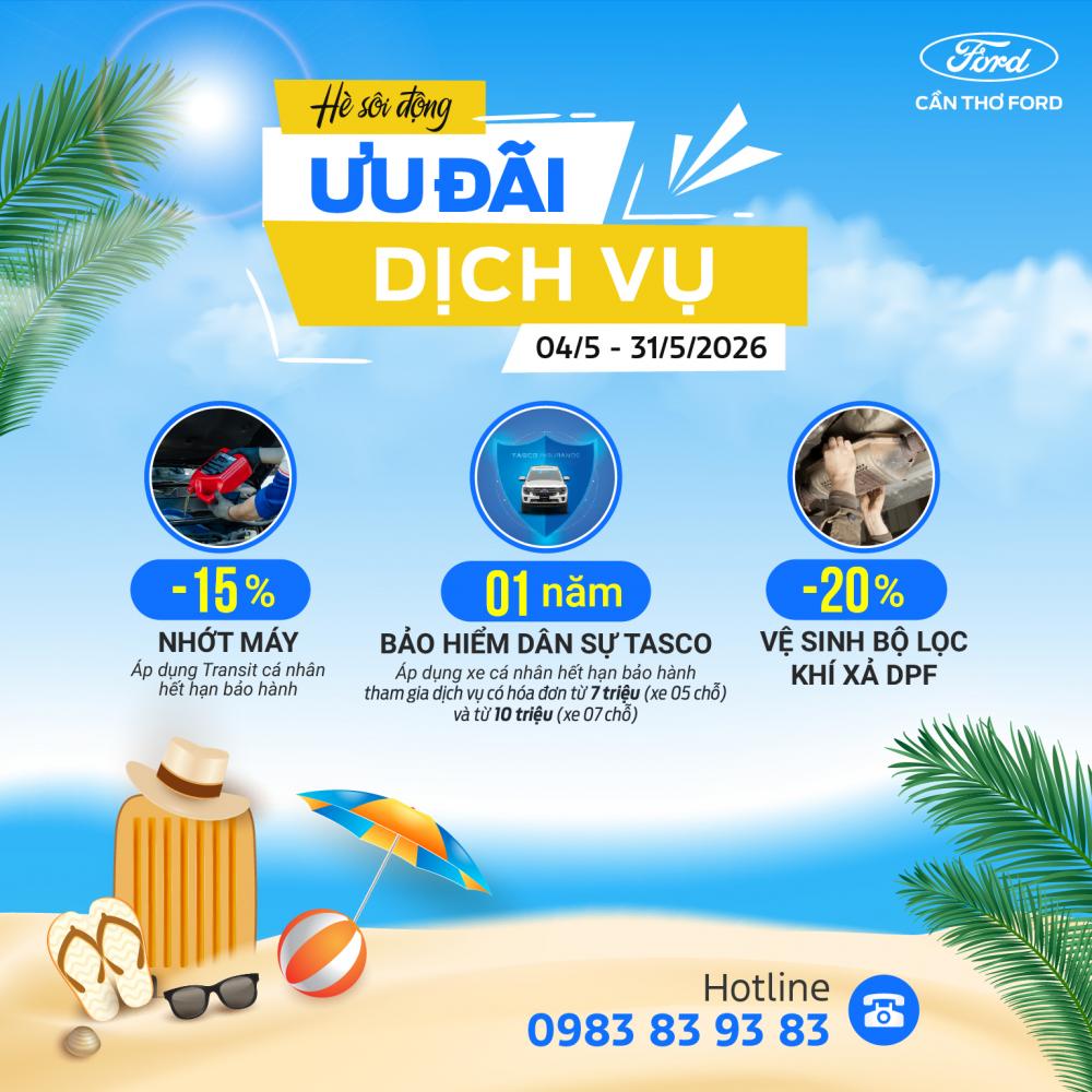 Ưu đãi dịch vụ tháng 05