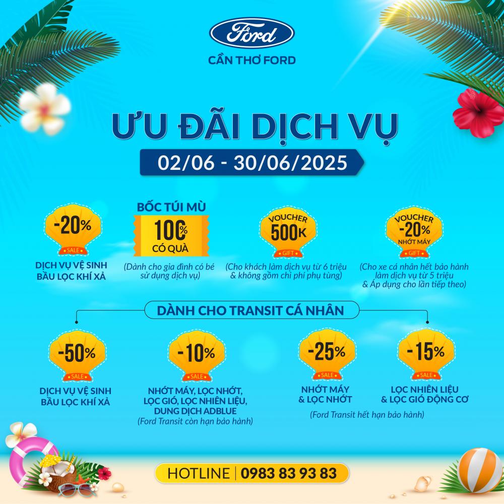 Ưu đãi Dịch Vụ tháng 06/2025