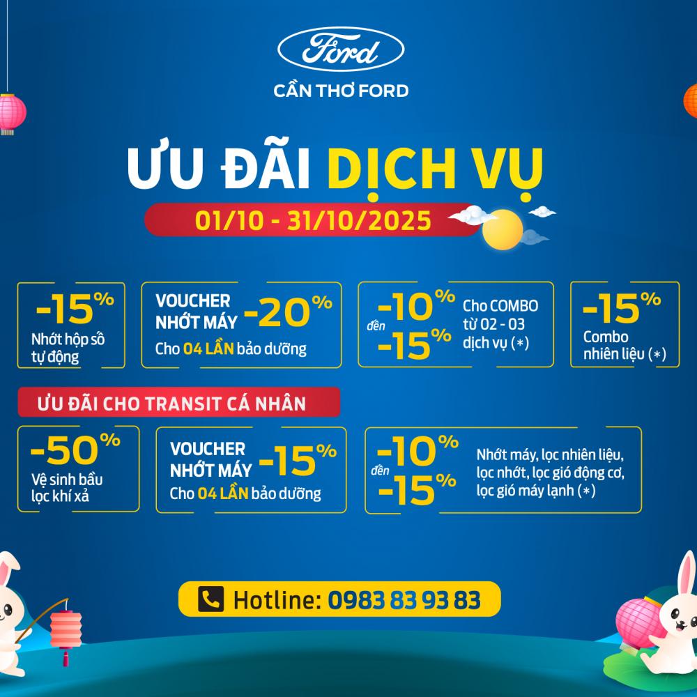 ưu đãi dịch vụ tháng 10